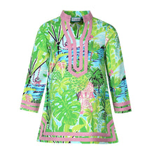 Load image into Gallery viewer, Jungle Island Long Sleeve Cabana Cover-Up