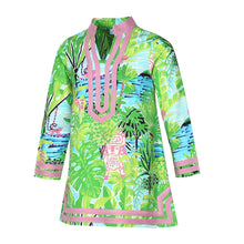Load image into Gallery viewer, Jungle Island Long Sleeve Cabana Cover-Up