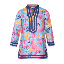 Load image into Gallery viewer, Flock Party Long Sleeve Cabana Cover-Up