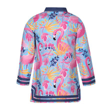 Load image into Gallery viewer, Flock Party Long Sleeve Cabana Cover-Up