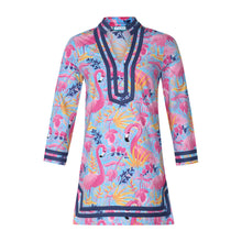 Load image into Gallery viewer, Flock Party Long Sleeve Cabana Cover-UP