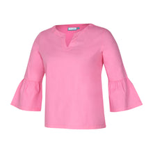 Load image into Gallery viewer, Pink Cosmos Savannah Ruffle Sleeve Top