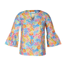 Load image into Gallery viewer, Off Tropic Savannah Ruffle Sleeve Top