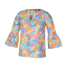 Load image into Gallery viewer, Off Tropic Savannah Ruffle Sleeve Top