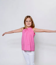 Load image into Gallery viewer, Pink Cosmos Chaney Ruffle Top