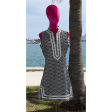 Load image into Gallery viewer, Zebra Crossing Cabana Tunic Dress, Womens
