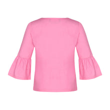 Load image into Gallery viewer, Pink Cosmos Savannah Ruffle Sleeve Top
